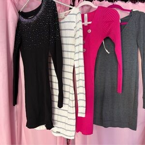 Lot of women’s dresses long sleeved Abercrombie and fitch and more